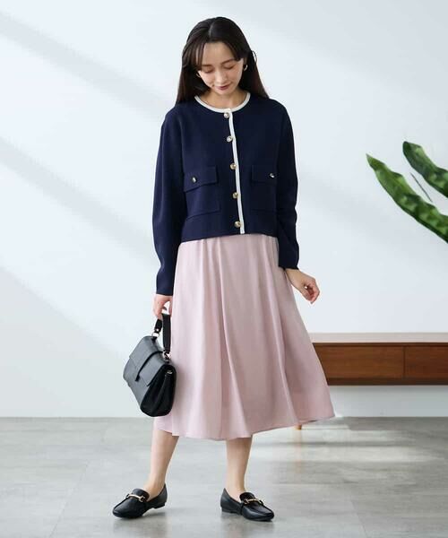 a.v.v / アー・ヴェ・ヴェ カーディガン・ボレロ | 【低身長サイズ】メタルボタンポケットニットジャケット | 詳細7
