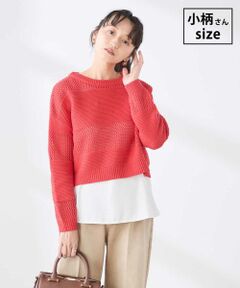 a.v.v / アー・ヴェ・ヴェ ニット・セーター | 【低身長サイズ】メッシュボーダーニット