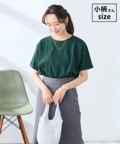 a.v.v / アー・ヴェ・ヴェ カットソー | 【低身長サイズ】ロールアップハーフスリーブTシャツ【接触冷感/UVカット/コットン100%】