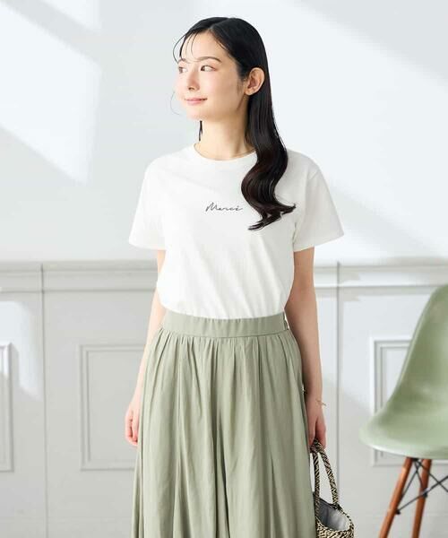 a.v.v / アー・ヴェ・ヴェ カットソー | 【低身長サイズ】コンパクトロゴTシャツ【接触冷感/UVカット/コットン100%】 | 詳細6