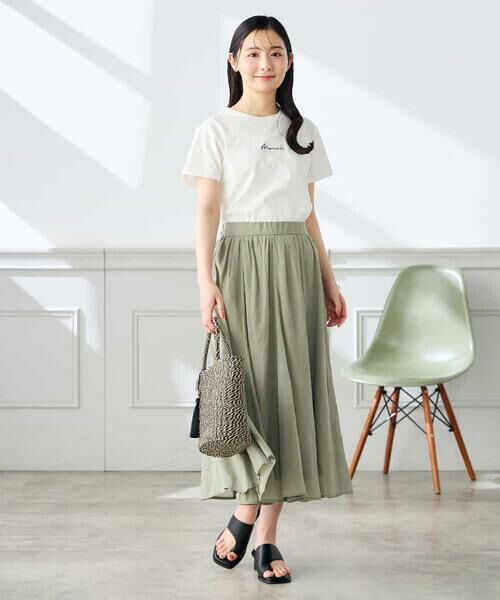 a.v.v / アー・ヴェ・ヴェ カットソー | 【低身長サイズ】コンパクトロゴTシャツ【接触冷感/UVカット/コットン100%】 | 詳細9