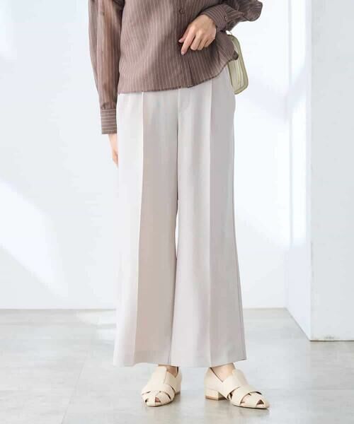 a.v.v / アー・ヴェ・ヴェ その他パンツ | 【低身長サイズ】スッキリ見えワイドパンツ［接触冷感/速乾/UVカット/イージーケア］ | 詳細3