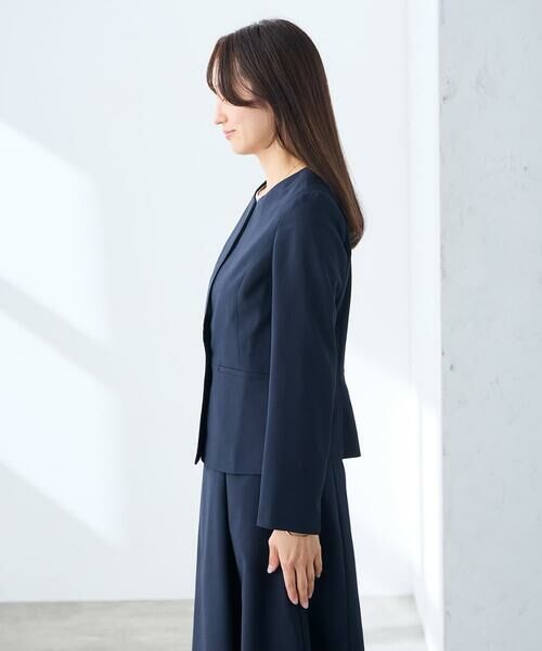 a.v.v / アー・ヴェ・ヴェ ノーカラージャケット | 【低身長サイズ】サマーストレッチキーネックジャケット【接触冷感/イージーケア/UVカット/吸水速乾】 | 詳細23