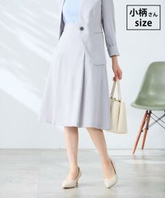 a.v.v / アー・ヴェ・ヴェ ミニ・ひざ丈スカート | 【低身長サイズ】サマーストレッチフレアスカート【接触冷感/イージーケア/UVカット/吸水速乾】