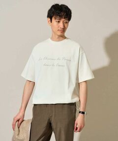 a.v.v / アー・ヴェ・ヴェ カットソー | 【接触冷感/イージーケア/洗濯機で洗える/毛玉になりにくい】ドローコードツキロゴプリントカットソー
