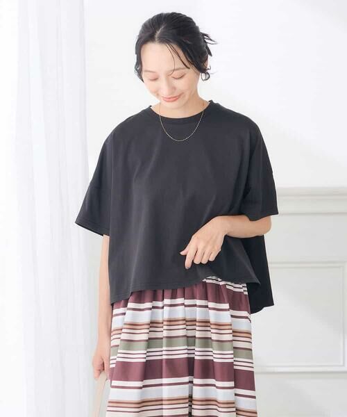 a.v.v / アー・ヴェ・ヴェ カットソー | 【低身長サイズ】バックシャーリングTシャツ | 詳細13