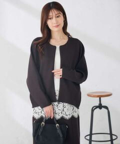 a.v.v / アー・ヴェ・ヴェ カーディガン・ボレロ | ダンボール ノーカラー ZIP カーディガン