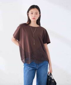 a.v.v / アー・ヴェ・ヴェ カットソー | ウェーブレースヘムTシャツ