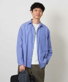 a.v.v / アー・ヴェ・ヴェ シャツ・ブラウス | 【イージーケア/洗濯機で洗える/毛玉になりにくい】ランダムストライプワイドシルエットシャツ