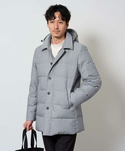 a.v.v / アー・ヴェ・ヴェ ダウンジャケット・ベスト | 2WAY ヘリンボーンダウンコート | 詳細11