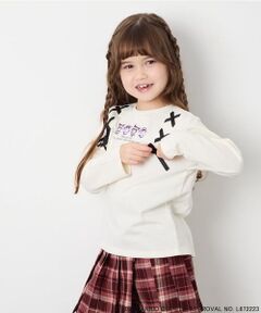 [110-150]【サンリオ/数量限定】クロミレースアップTシャツ