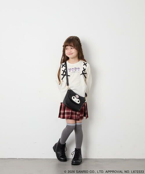 a.v.v / アー・ヴェ・ヴェ カットソー | [110-150]【サンリオ/数量限定】クロミレースアップTシャツ | 詳細8