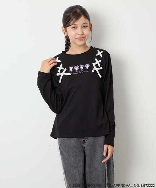 a.v.v / アー・ヴェ・ヴェ カットソー | [110-150]【サンリオ/数量限定】クロミレースアップTシャツ | 詳細13