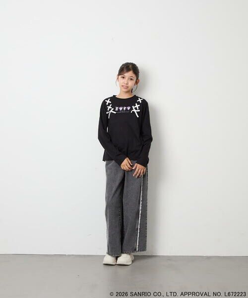 a.v.v / アー・ヴェ・ヴェ カットソー | [110-150]【サンリオ/数量限定】クロミレースアップTシャツ | 詳細16