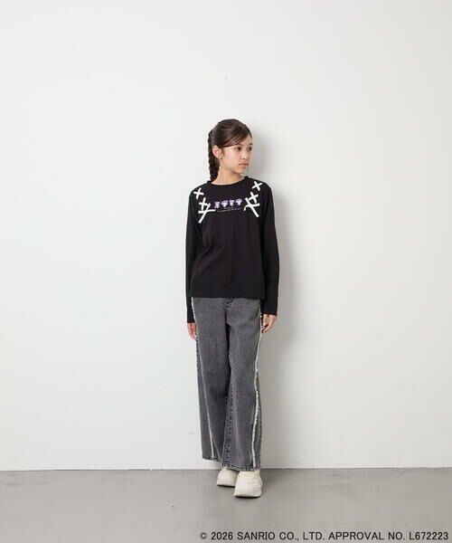 a.v.v / アー・ヴェ・ヴェ カットソー | [110-150]【サンリオ/数量限定】クロミレースアップTシャツ | 詳細17