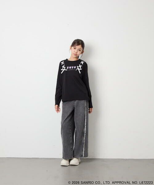 a.v.v / アー・ヴェ・ヴェ カットソー | [110-150]【サンリオ/数量限定】クロミレースアップTシャツ | 詳細18