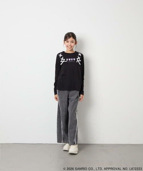 a.v.v / アー・ヴェ・ヴェ カットソー | [110-150]【サンリオ/数量限定】クロミレースアップTシャツ | 詳細19