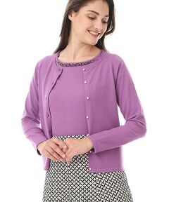 ◆ビジューパールツインニット