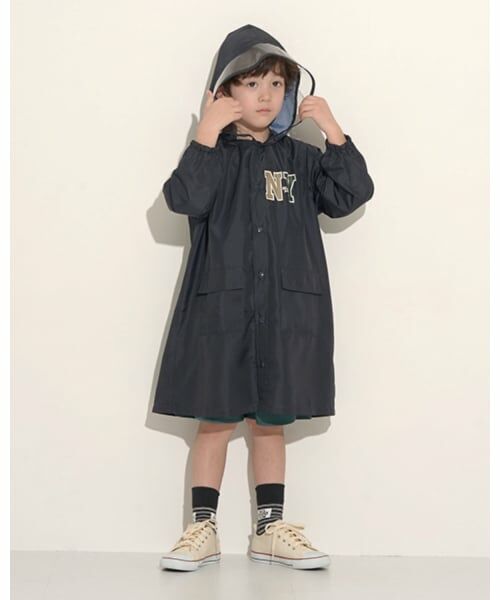 b・ROOM / ビールーム その他アウター | 収納袋入りアソートレインコート（紺）