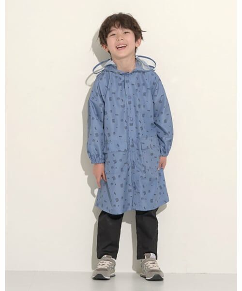 b・ROOM / ビールーム その他アウター | 収納袋入りアソートレインコート（ブルー グレー）