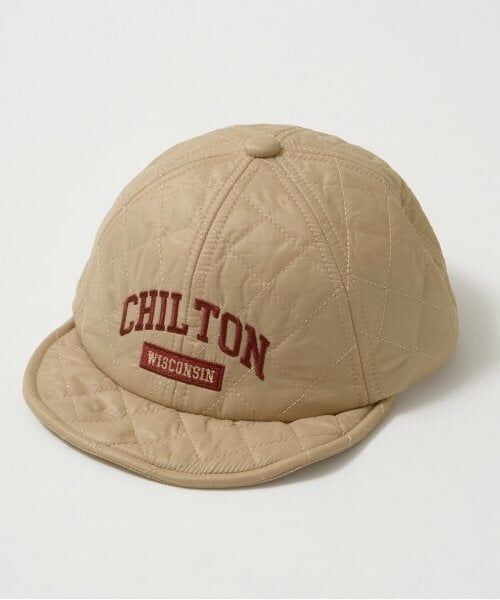 b・ROOM / ビールーム キャップ | キルティング刺繍キャップ（ベージュ）
