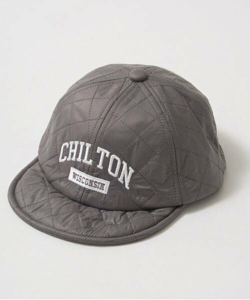 b・ROOM / ビールーム キャップ | キルティング刺繍キャップ（チャコール）