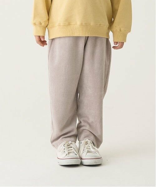 b・ROOM / ビールーム その他パンツ | やみつきになる履き心地ニットコールパンツ（グレージュ）