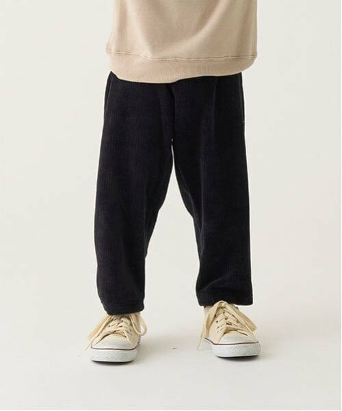 b・ROOM / ビールーム その他パンツ | やみつきになる履き心地ニットコールパンツ（黒）