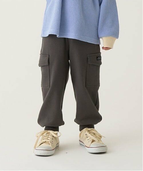 b・ROOM / ビールーム その他パンツ | 【セットアップ可能】カーゴスウェットパンツ（チャコール）