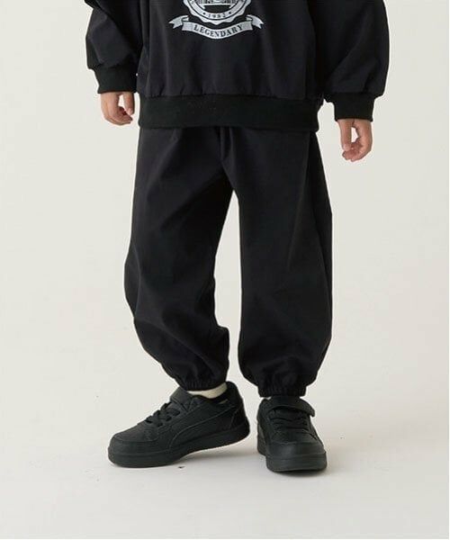 b・ROOM / ビールーム その他パンツ | 【セットアップ可能】ナイロンパンツ（黒）