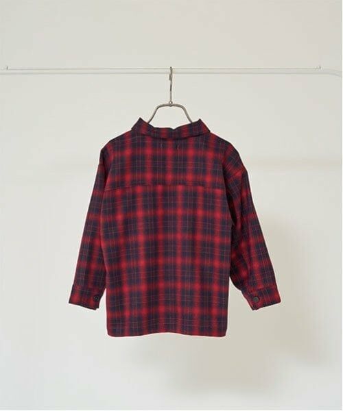 b・ROOM / ビールーム シャツ・ブラウス | ビッグシルエット長袖チェックシャツ(ジップアップ) | 詳細3