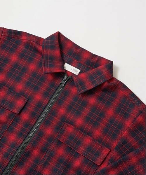 b・ROOM / ビールーム シャツ・ブラウス | ビッグシルエット長袖チェックシャツ(ジップアップ) | 詳細4
