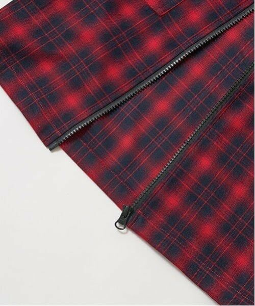 b・ROOM / ビールーム シャツ・ブラウス | ビッグシルエット長袖チェックシャツ(ジップアップ) | 詳細6