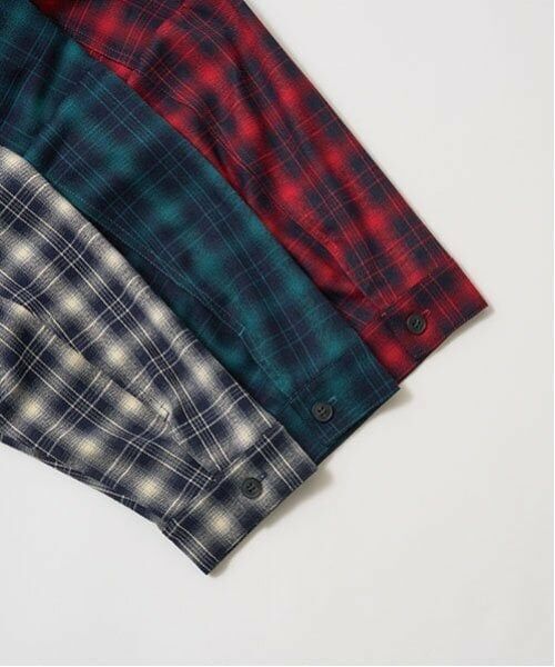 b・ROOM / ビールーム シャツ・ブラウス | ビッグシルエット長袖チェックシャツ(ジップアップ) | 詳細7