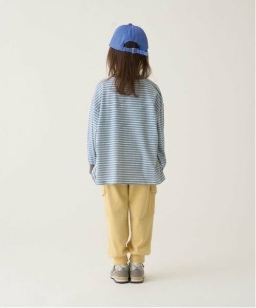 b・ROOM / ビールーム Tシャツ | 【型崩れしないやわらかコットン】プリントミジンボーダービッグシルエットTシャツ | 詳細12