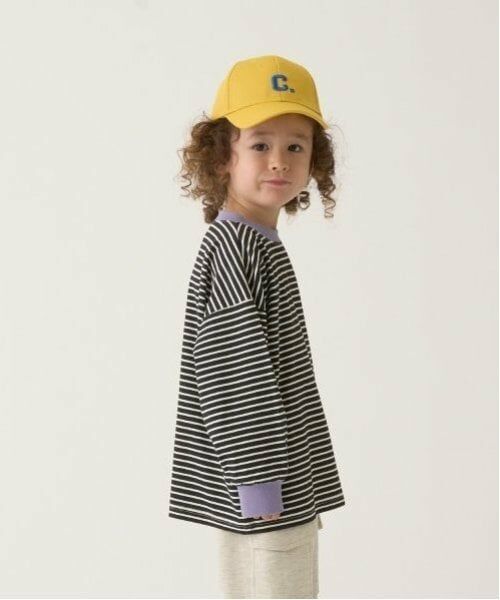 b・ROOM / ビールーム Tシャツ | 【型崩れしないやわらかコットン】プリントミジンボーダービッグシルエットTシャツ | 詳細15