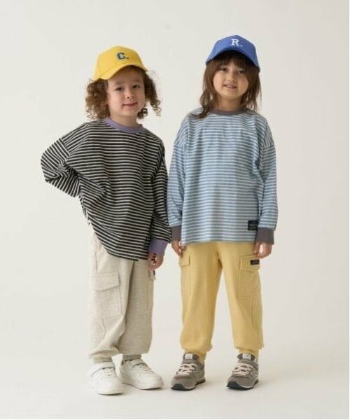 b・ROOM / ビールーム Tシャツ | 【型崩れしないやわらかコットン】プリントミジンボーダービッグシルエットTシャツ | 詳細17