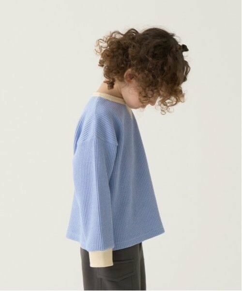 b・ROOM / ビールーム Tシャツ | 【ふわふワッフル】バイカラートップス | 詳細10