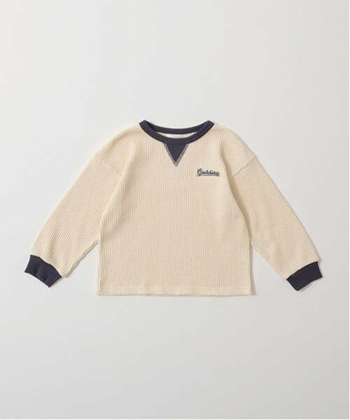 b・ROOM / ビールーム Tシャツ | 【ふわふワッフル】バイカラートップス | 詳細2