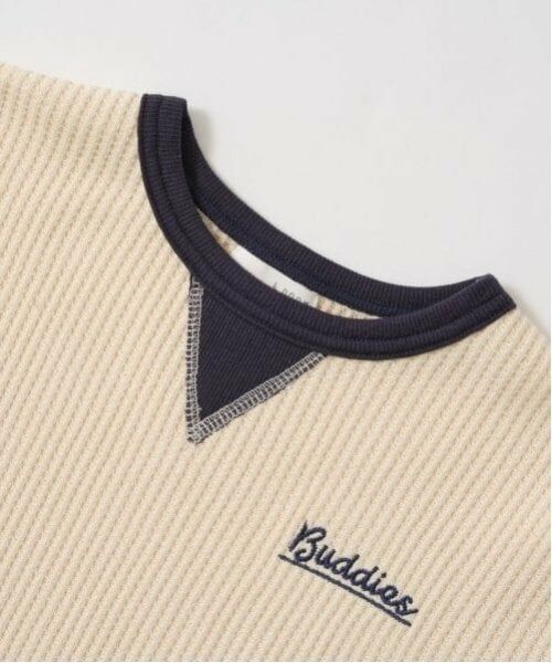 b・ROOM / ビールーム Tシャツ | 【ふわふワッフル】バイカラートップス | 詳細5