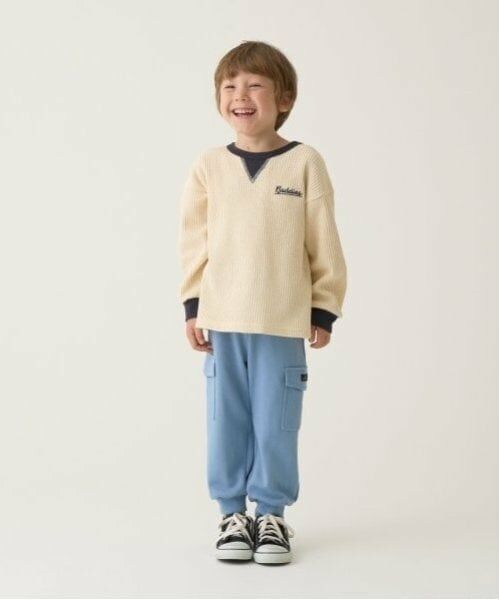 b・ROOM / ビールーム Tシャツ | 【ふわふワッフル】バイカラートップス | 詳細8