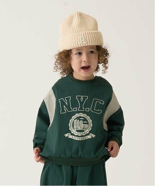 b・ROOM / ビールーム Tシャツ | 【セットアップ可能】ナイロンプルオーバー(ディープ グリーン)