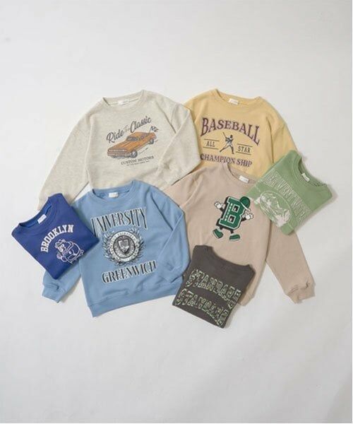 b・ROOM / ビールーム スウェット | 【万能アイテム】選べる7パターンアソートプリントスウェット | 詳細1