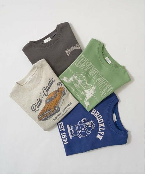 b・ROOM / ビールーム スウェット | 【万能アイテム】選べる7パターンアソートプリントスウェット | 詳細7