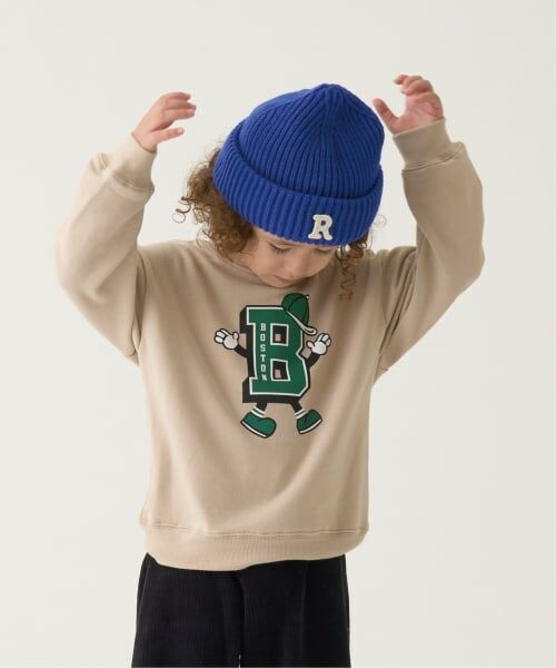 b・ROOM / ビールーム スウェット | 【万能アイテム】選べる7パターンアソートプリントスウェット（ベージュ）