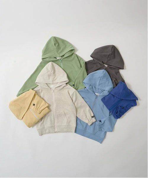 b・ROOM / ビールーム パーカー | 【セットアップ可能】ドロップシンプルジップパーカ | 詳細1