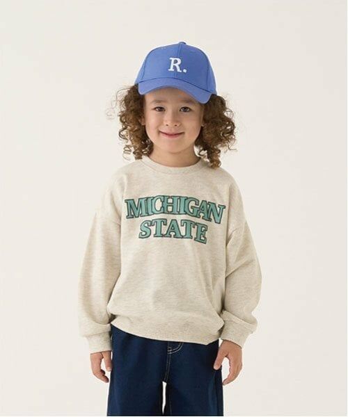 b・ROOM / ビールーム スウェット | 【毛玉バイバイ裏毛】カレッジロゴスウェット（オートミール）