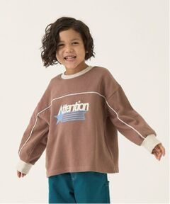 b・ROOM / ビールーム スウェット | 【毛玉バイバイ裏毛】パイピングバイカラービッグスウェット