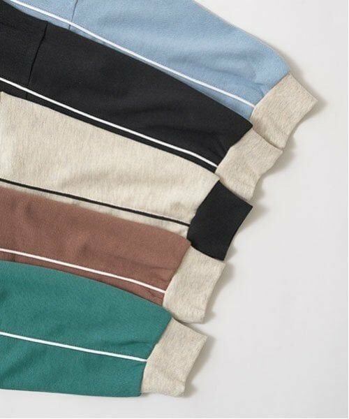 b・ROOM / ビールーム スウェット | 【毛玉バイバイ裏毛】パイピングバイカラービッグスウェット | 詳細5