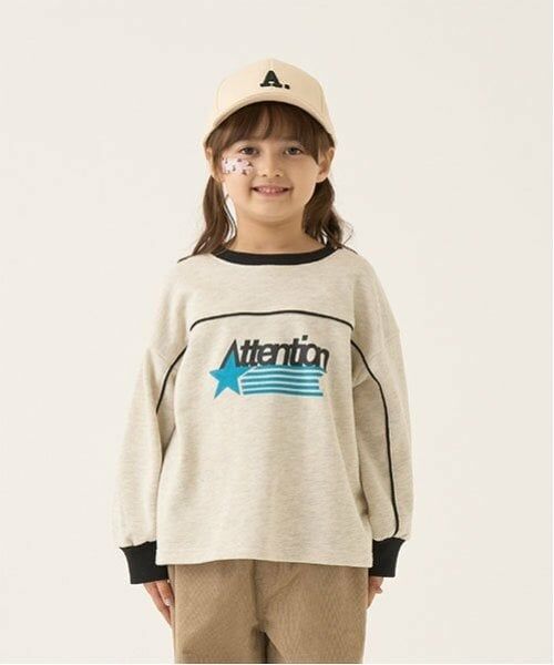 b・ROOM / ビールーム スウェット | 【毛玉バイバイ裏毛】パイピングバイカラービッグスウェット（オートミール）